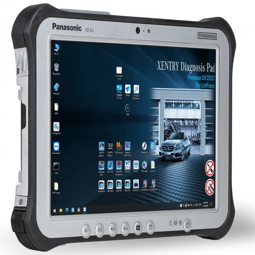 100% Original Panasonic FZ-G1 I5 3rd Generation Tablet 8G with MB Star 256G SSD WIN10 64Bit Installed Ready to Use