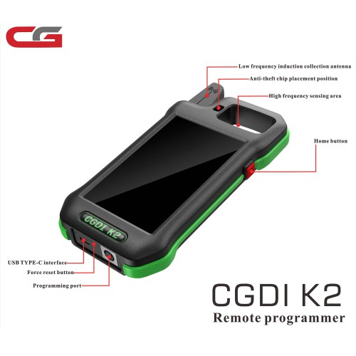 2024 WIFI CG CGDI K2 Multifunction Remote Generator Smart Locksmith Key Tool Supports 96 Bit ID48 Copy
