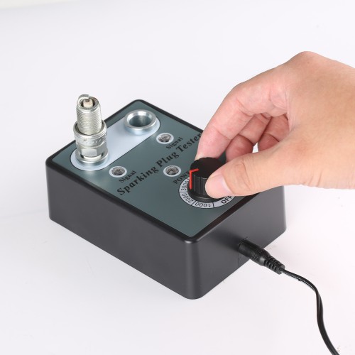 VXSCAN Car Spark Plug Tester with Adjustable Double Hole Detector Ignition Plug Analyzer