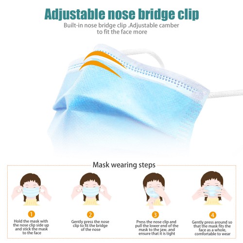 Hang-on Ear Medical Disposable Face Mask 10 PACK
