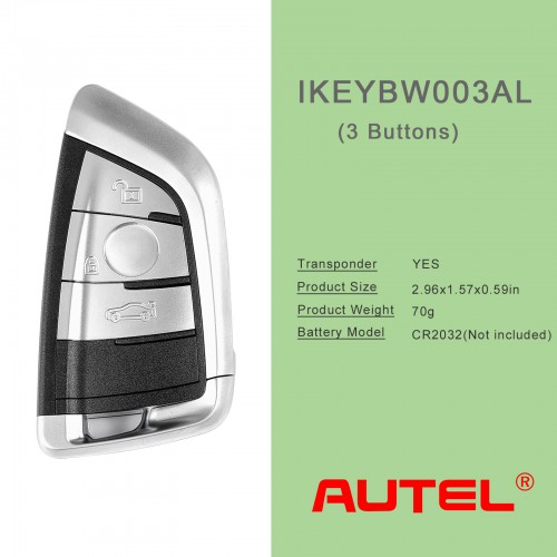 AUTEL IKEYBW003AL 3key for BMW 5pcs/lot