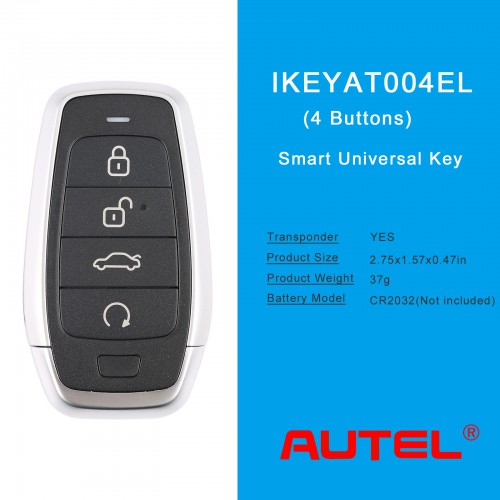 AUTEL IKEYAT004EL Independent 4 Buttons Key 5pcs/lot