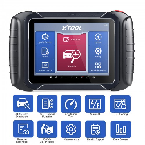 XTOOL D8 Professional Automotive Scan Tool Bi-Directional Control OBD2 Car Diagnostic Scanner, ECU Coding Key Programming Free Update for 3 Years