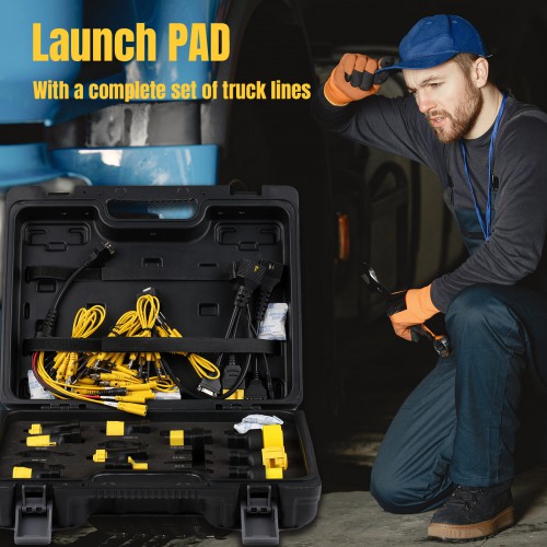 Heavy Duty Truck Software License for Launch X431 PAD V and PAD VII, Pro5 Get Free Adapter Set