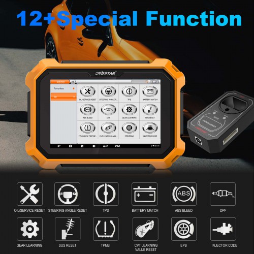 OBDSTAR X300 DP Plus Key Programmer Full Version Full Configuration with Renault Converter Get Free FCA 12+8 Adapter and Nissan 40 BCM