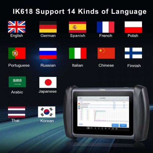 XTOOL InPlus IK618 OE-Level Bi-directional Control All System Diagnostic Tool Powerful Key Programmer
