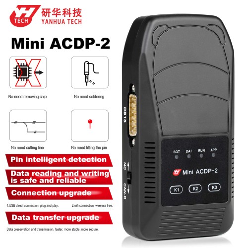 Yanhua Mini ACDP-2 for VW/Audi TCU Mileage Package with Module 21/25/30 and License for Gearbox Mileage Correction