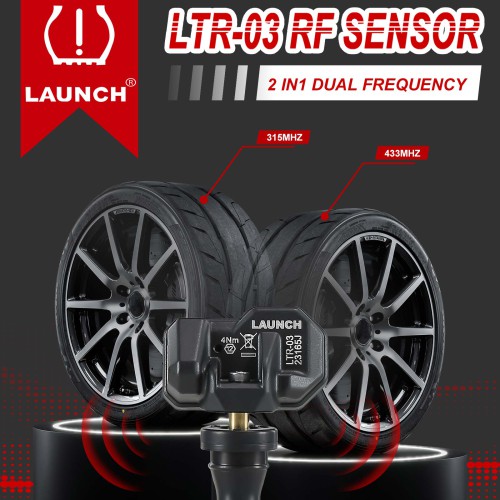 LAUNCH LTR-03 RF Sensor 315MHz & 433MHz Rubber