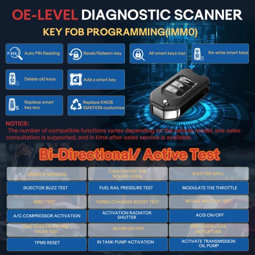LAUNCH X431 PRO3S+ V5.0 Global Version Bi-Directional Scan Tool, 37+ Reset Service, OE-Level Full System Bluetooth Diagnostic Scanner, ECU Coding