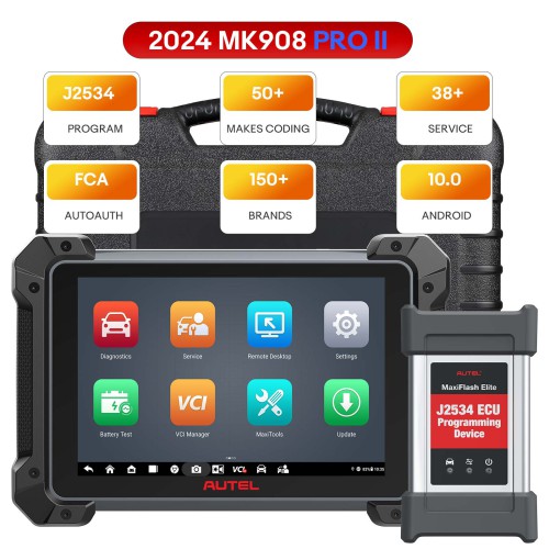 Autel MaxiCOM MK908 PRO II Automotive Diagnostic Tablet Support Scan VIN and Pre&Post Scan