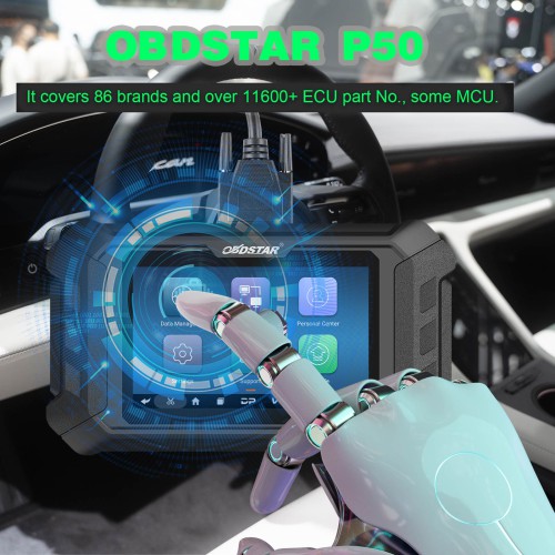 OBDSTAR P50 Airbag-Reset, intelligente Airbag-Reset-Ausrüstung, deckt 86 Marken und über 11.600 Steuergeräte ab. Teile-Nr.