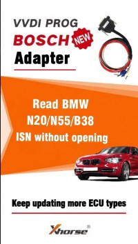 Xhorse VVDI Prog Bosch Adapter Support Reading ISN From BMW ECU N20/N55/B38 BOSH ECU ADAPTER