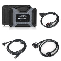 SUPER MB PRO M6+ for BENZ Trucks Diagnoses Wireless Diagnosis Tool with OBD2 16pin Cable + Lan cable + 14PIN Cable