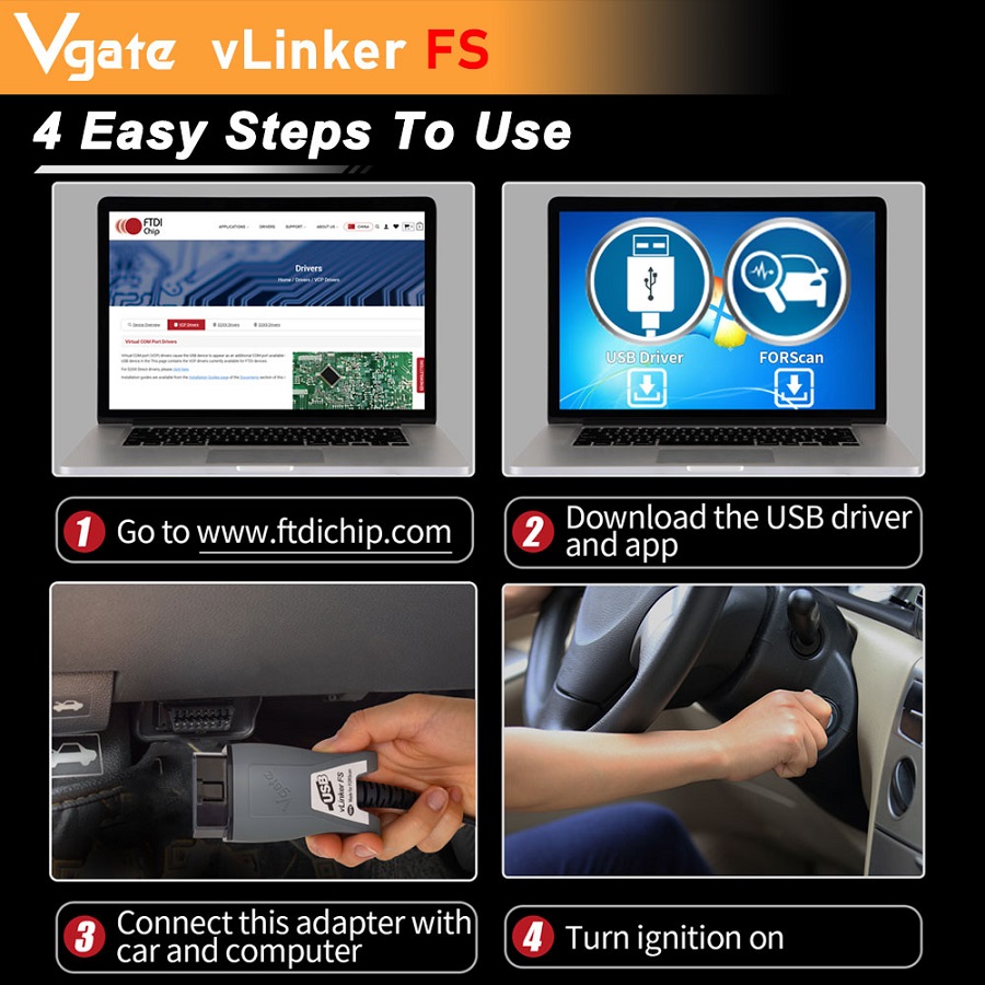 how to use Vgate vLinker FS ELM327 