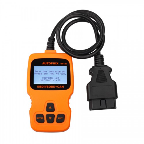 New Arrival OM123 OBD2 EOBD CAN Hand-held Engine Code Reader(Orange Color)