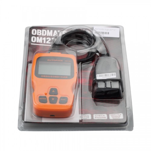 New Arrival OM123 OBD2 EOBD CAN Hand-held Engine Code Reader(Orange Color)