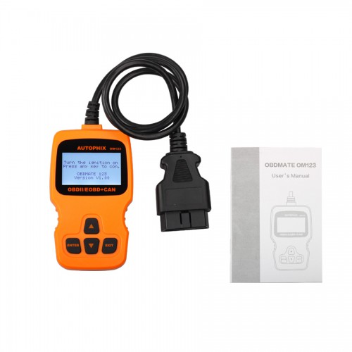 New Arrival OM123 OBD2 EOBD CAN Hand-held Engine Code Reader(Orange Color)