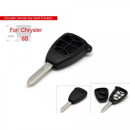 Remote Key Shell 5+1 Button for Chrysler 5pcs/lot