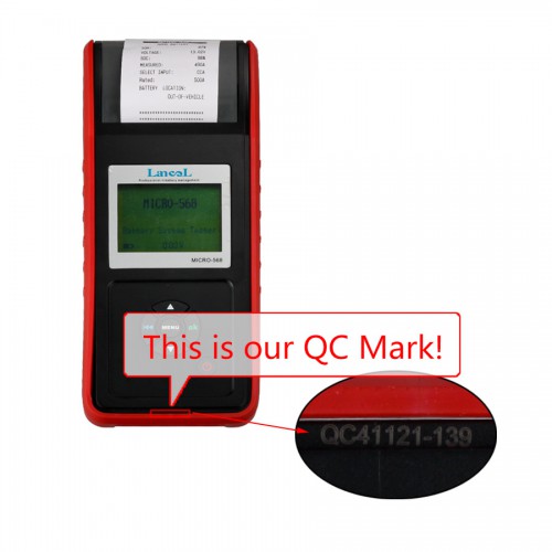 MICRO-568 Battery Tester Battery Conductance & Electrical System Analyzer With Printer (One Year Warranty)