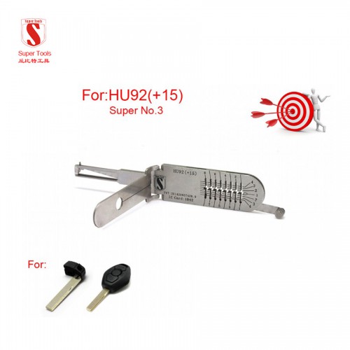 Super Auto Decoder and Pick Tool HU92(+15)