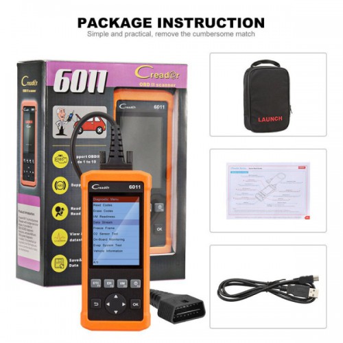 [Clearance Sale] Launch CReader 6011 OBD2/EOBD Diagnostic Scanner with ABS and SRS System Diagnostic Functions