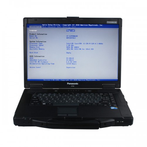Second Hand Panasonic CF52 Laptop (No HDD included)