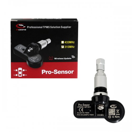 Super Quality 100% Original AUZONE pro-sensor 433MHZ/315MHZ programmable universal TPMS sensor better than AUTEL MX-Sensor