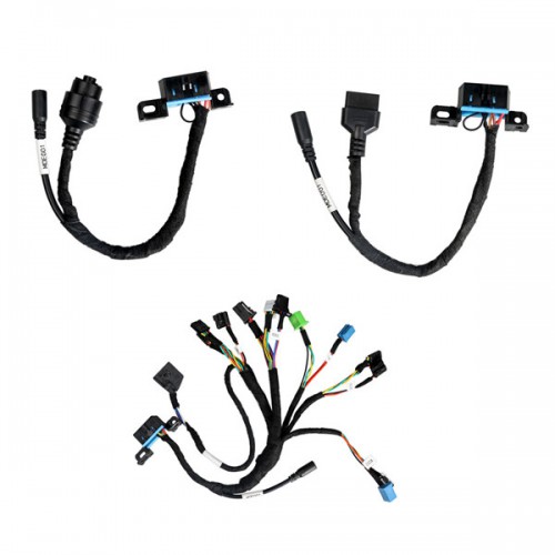 BENZ EIS/ESL cable+7G+ISM + dashboard connector MOE001 Full set BENZ Cable works together with MB KEY TOOL  Free Shipping