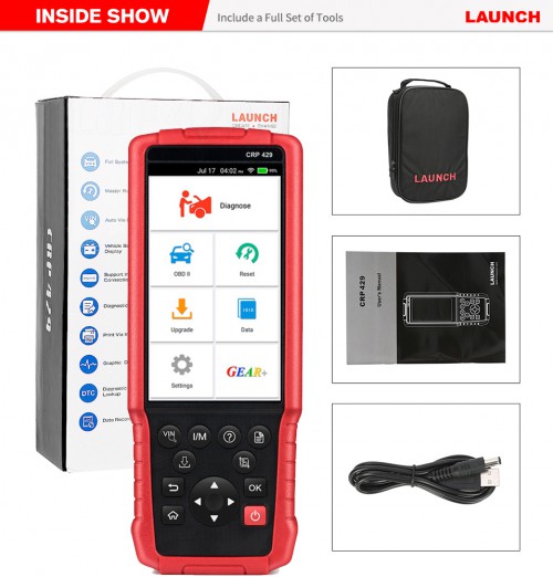 Original Launch X431 CRP429 Full-System OBD2 Code Reader With very Fast Speed Free Shipping