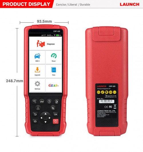 Original Launch X431 CRP429 Full-System OBD2 Code Reader With very Fast Speed Free Shipping