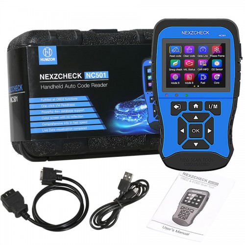 HUMZOR NexzCheck NC501 OBD2 & EOBD Scanner for Universal Vehicles Free Shipping