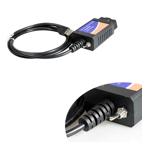 ELM327 USB V1.5 gemodificeerde voor Ford ELMconfig CH340 + 25K80 chip HS-CAN/MS-CAN