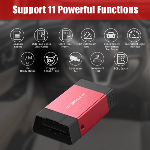 Tabscan T2 Bluetooth Full System Scan Tool for Android Phone with One Free Car Brand Software