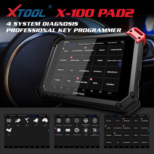 Original XTOOL X-100 PAD2 Pro  Key Programmer Special Functions Expert  Full Version  with V-W 4th & 5th IMMO