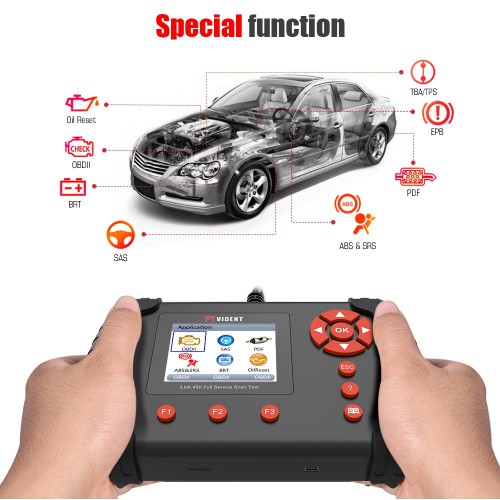 VIDENT iLink 450 support ABS&SRS reset /DPF/Battery Configuration Full Service Tool Free Shiping