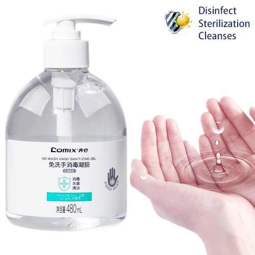 Comix L902 Disposable Hand Sanitizing Gel 480ml Quick-drying No-wash Free Shipping 3pcs/lot