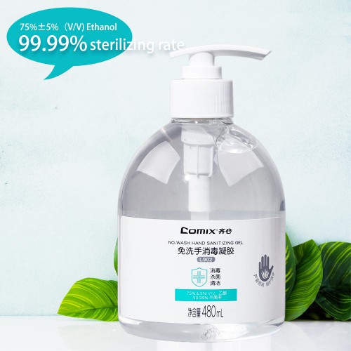 Comix L902 Disposable Hand Sanitizing Gel 480ml Quick-drying No-wash Free Shipping 3pcs/lot