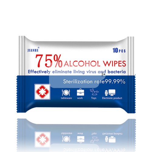 75% alcohol wipes effectively eliminate living virus and bacteria sterilization rate 99.99% free shipping