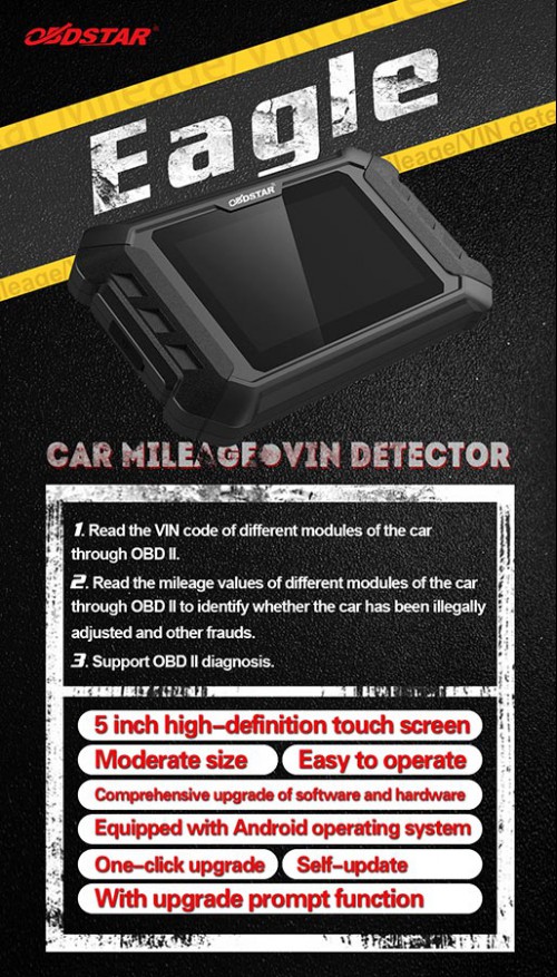 Pre-order OBDSTAR Eagle Car Mileage/VIN Detector