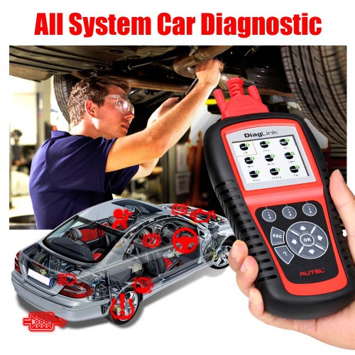AUTEL Diaglink OBD2 Scanner All System Car Diagnostic Tool