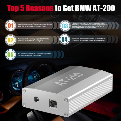 BMW AT-200 ECU Programmer & ISN OBD Reader Full version All License Activated for Free