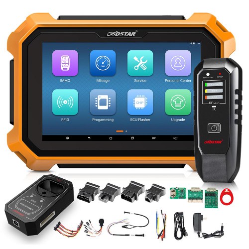 OBDSTAR X300 DP Plus Key Programmer Full Version Full Configuration with Renault Converter Free send FCA 12+8 Universal Adapter Cable