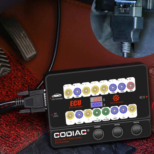 GODIAG GT100+ GT100 Pro OBDII Breakout Box with Electronic Current Display