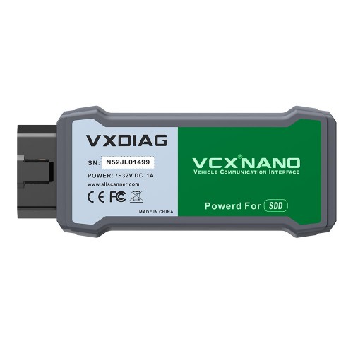 VXDIAG VCX NANO für Land Rover und Jaguar Software SDD V162 Offline Engineer Version