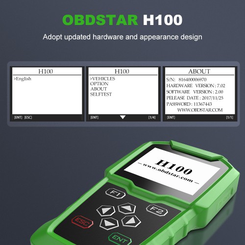 OBDSTAR H100 Ford / Mazda Selbstschlüsselprogrammierer