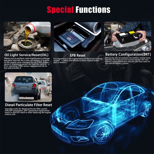 VIDENT iAuto708 Full System All Make Scan Tool OBDII Scanner OBDII Diagnostic Tool