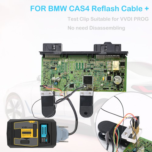 BMW CAS4 Data Reading Adapter Cable + Clip Suitable for VVDI Prog Programmer No need Disassembling
