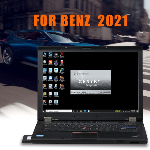 V2021.6 MB Star Diagnostic SD Connect C4 512G SSD DELL D630 Format Win10 Supports Free Vediamo and DTS Monaco