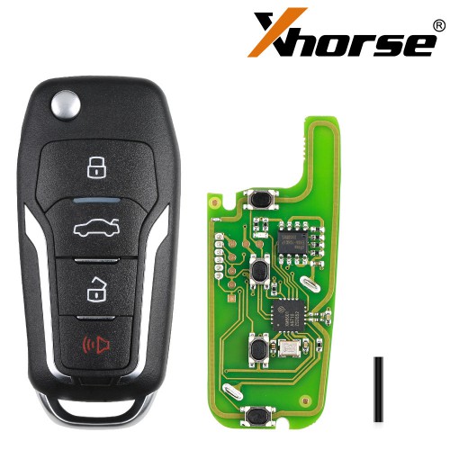 Xhorse X013 Series Universal Remote Key Fob 4 Button Ford Type 5Pcs
