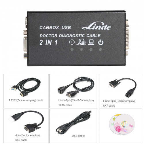 Linde Canbox and Doctor Diagnostic Cable 2 in 1 2016 Version